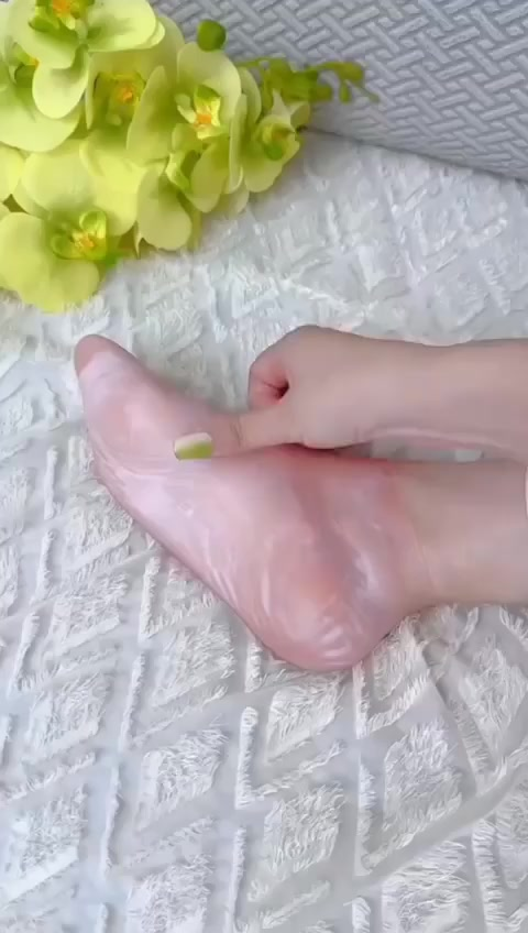 Meias de Silicone Gel Par Hidratação Esfoliação Pés Rachados ou Ressecados de Pés Meia Pele Seca
