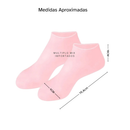 Meias de Silicone Gel Par Hidratação Esfoliação Pés Rachados ou Ressecados de Pés Meia Pele Seca
