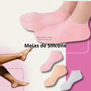 Meias de Silicone Gel Par Hidratação Esfoliação Pés Rachados ou Ressecados de Pés Meia Pele Seca