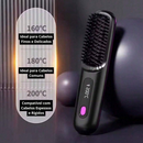 Sem Fio Escova Alisadora Bivolt 5 em 1 - Alisa, Hidrata, Modela, Alinha e Anti-Frizz