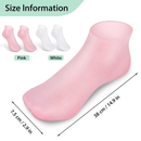 2 Pcs Meias De Silicone Para Cuidado Dos Pés Gel Hidratante Removedor De Pele Morta