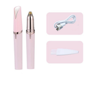 Portátil Feminino Barbeador De Sobrancelha Elétrico USB Recarregável Indolor Removedor De Pêlos Preciso Facial Lábio Tri