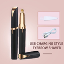 Portátil Feminino Barbeador De Sobrancelha Elétrico USB Recarregável Indolor Removedor De Pêlos Preciso Facial Lábio Tri