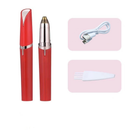 Portátil Feminino Barbeador De Sobrancelha Elétrico USB Recarregável Indolor Removedor De Pêlos Preciso Facial Lábio Tri
