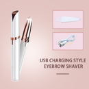Portátil Feminino Barbeador De Sobrancelha Elétrico USB Recarregável Indolor Removedor De Pêlos Preciso Facial Lábio Tri