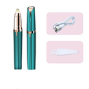 Portátil Feminino Barbeador De Sobrancelha Elétrico USB Recarregável Indolor Removedor De Pêlos Preciso Facial Lábio Tri